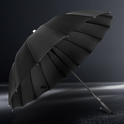튼튼한 반자동 빗물캡 장우산 물받이 우산